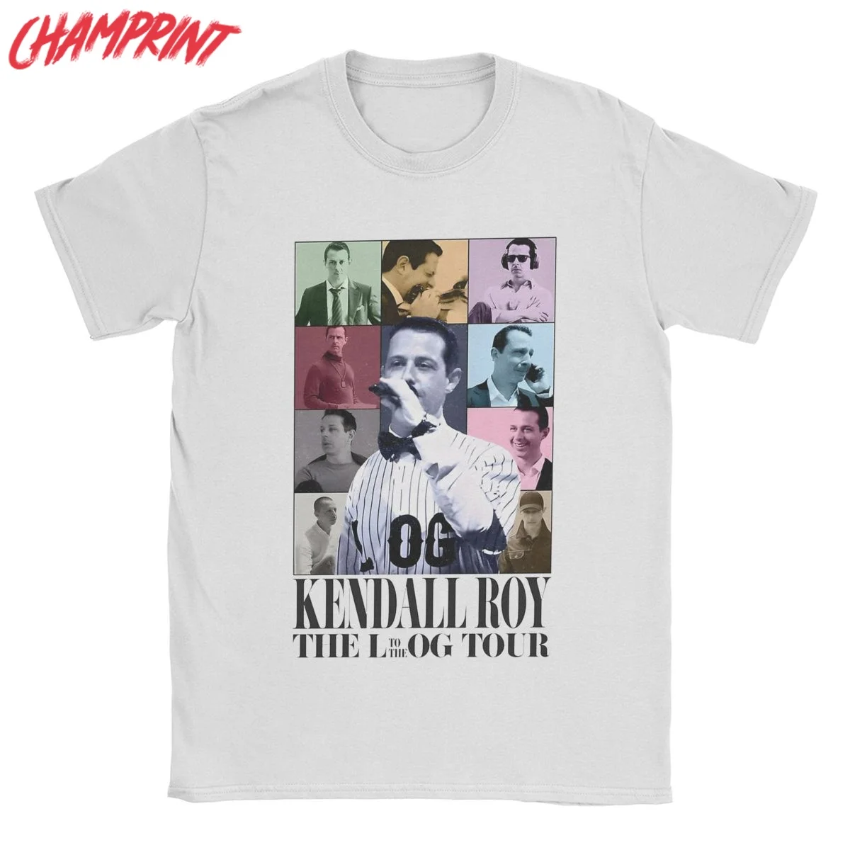 

Vintage Kendall Roy The Eras Tour T-Shirt Men Round Neck Pure Cotton T Shirt Succession Short Sleeve Tees Big Size Clothing