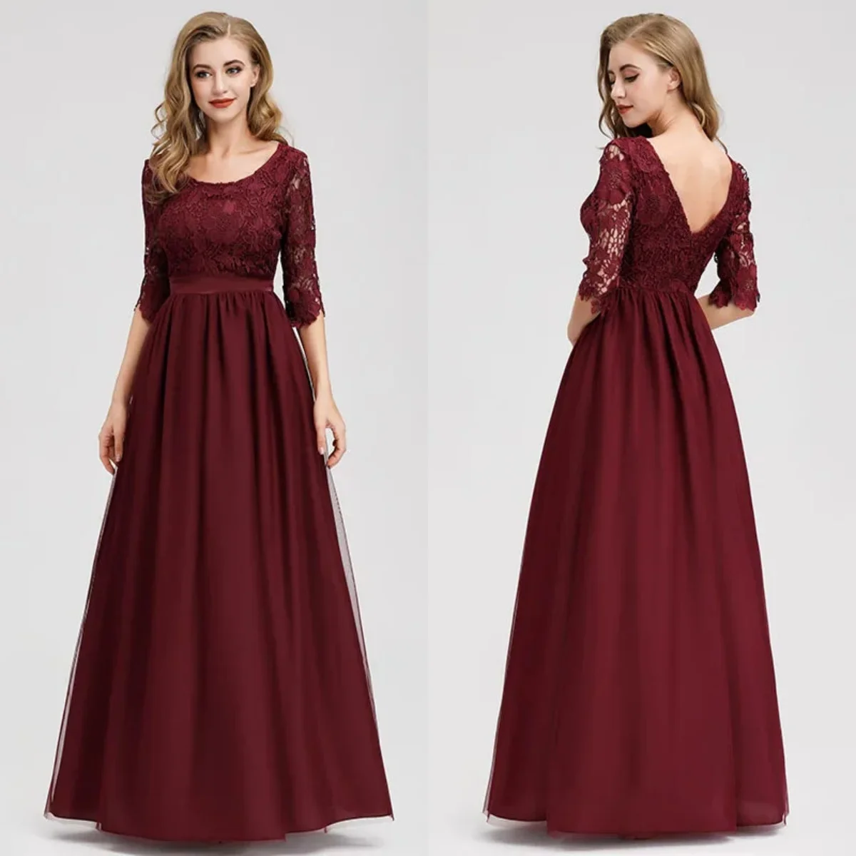 evening-dress-burgundy-lace-tulle-half-sleeve-o-neck-a-line-floor-length-plus-size-women-party-formal-gown-solid-robe-de-soiree