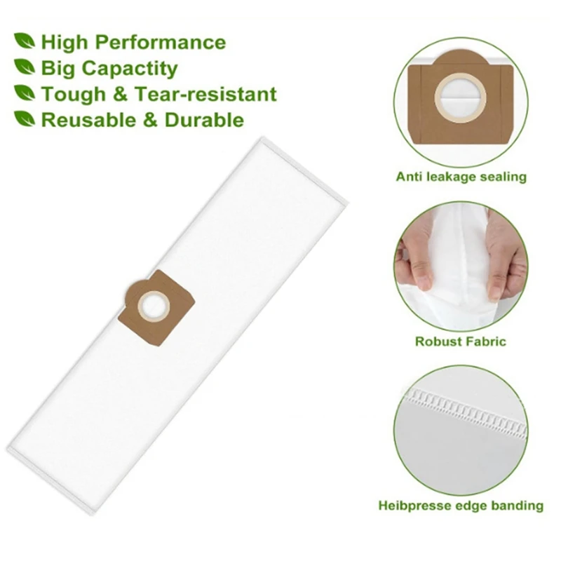 Dust Bag For Karcher 6.959-130/WD3/NT20/A2204 Vacuum Cleaner Trash Dust Bag Replacements Accessories 12PCS