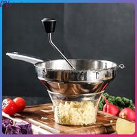 Potato Masher Ricer Stainless Tool Mill Manual Fruit Potatoes Steel Mashed Presser Juicer Press Vegetables Garlic Squeezer Hand