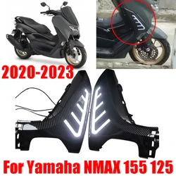 Front Side Cover Guard Panel Decorative Cover With Light for Yamaha N-MAX 155 NMAX 125 Nmax155 Nmax125 2020 - 2023 Accessories