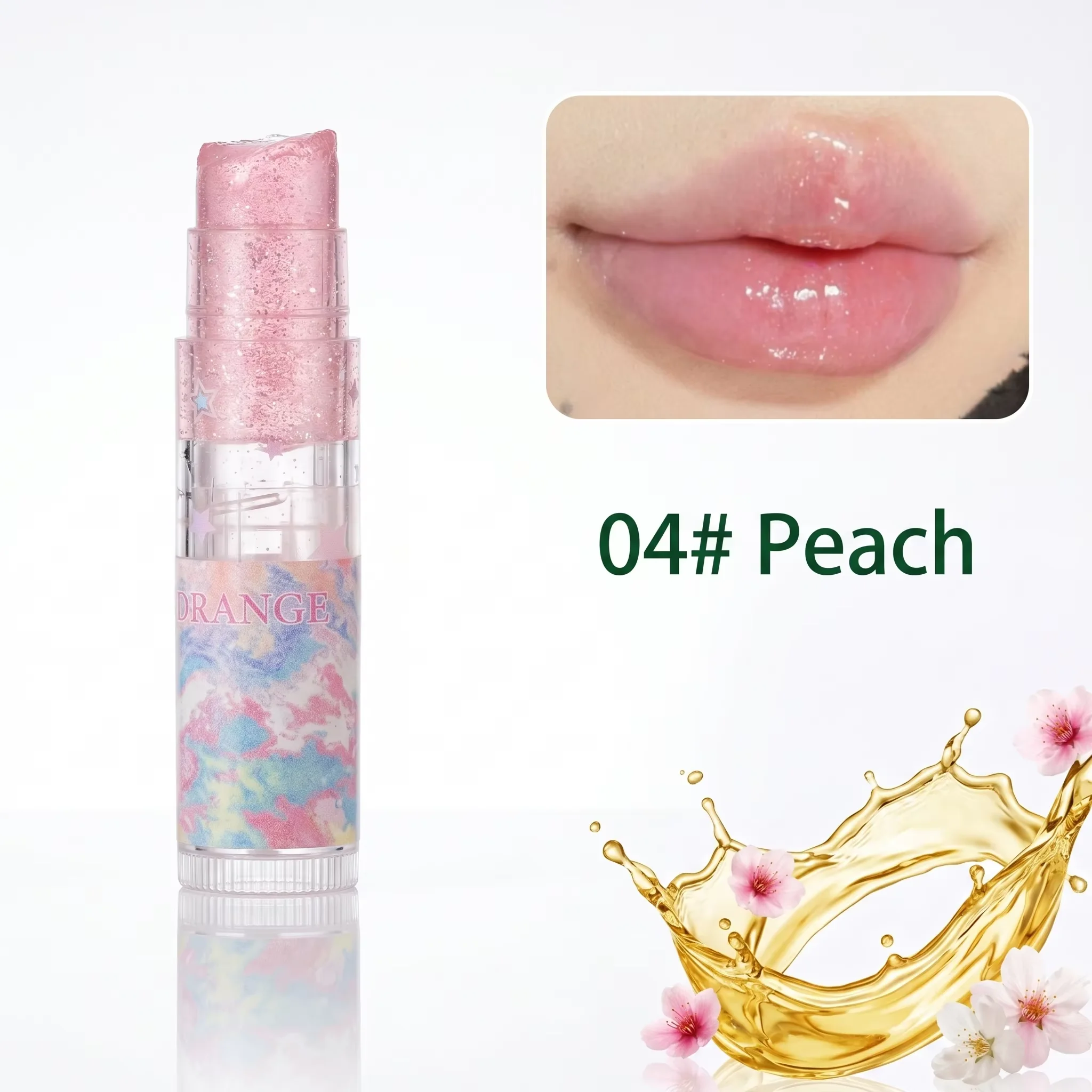 Herorange Glowing Star Lip Balm Deeply Hydrates Plump Lips Relieves Dry Chapped Lips Daily Care