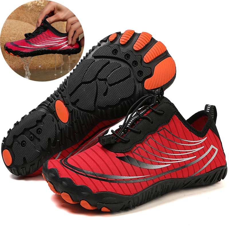 

Новые мужские и женские походные кроссовки, спортивная обувь для фитнеса для пар, обувь для пляжного плавания на открытом воздухе, быстросохнущая обувь для водных видов спорта.