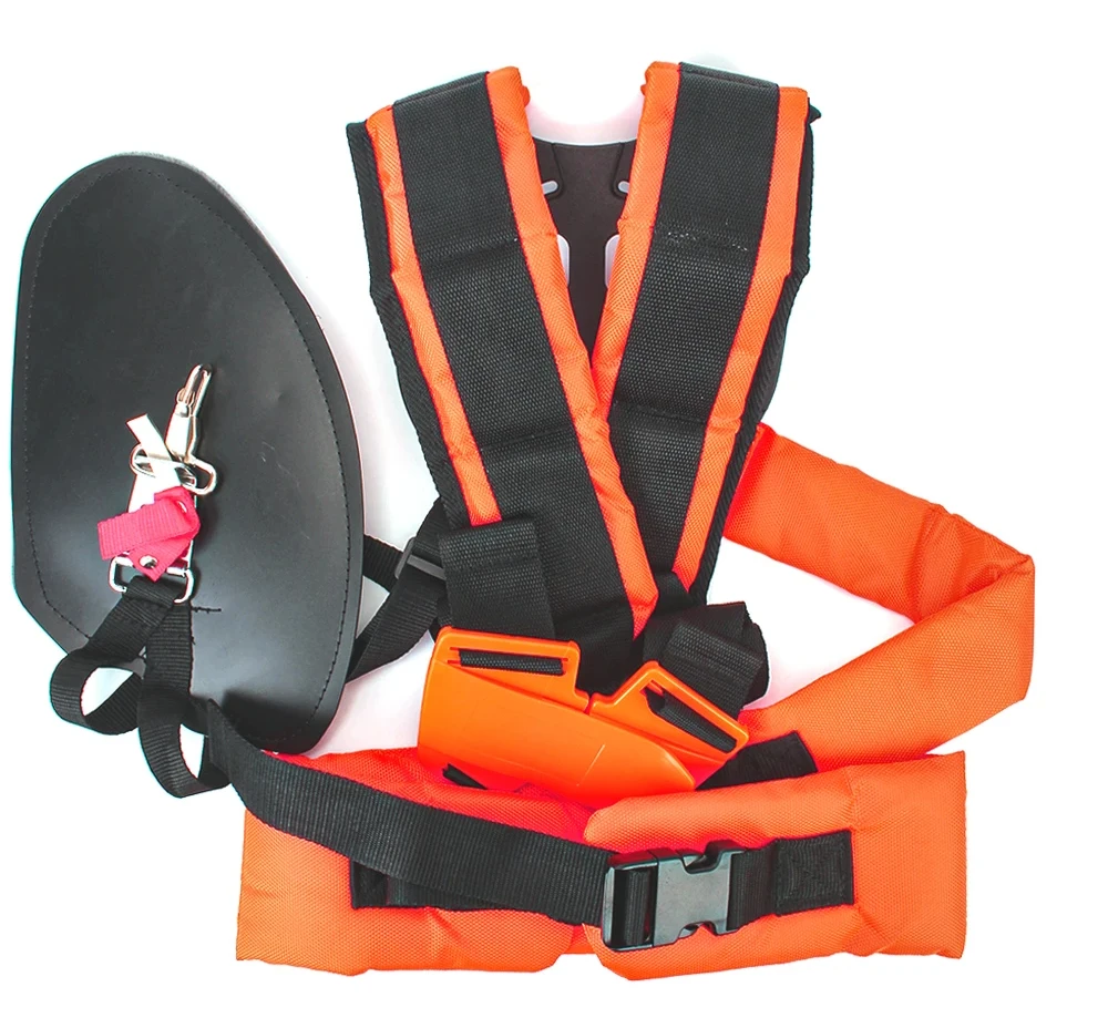 

Double Shoulder Harness Strap W Shape Strimmer Padded Belt Comfortable Labor Saving for Brush Cutter Trimmer Garden Pruner