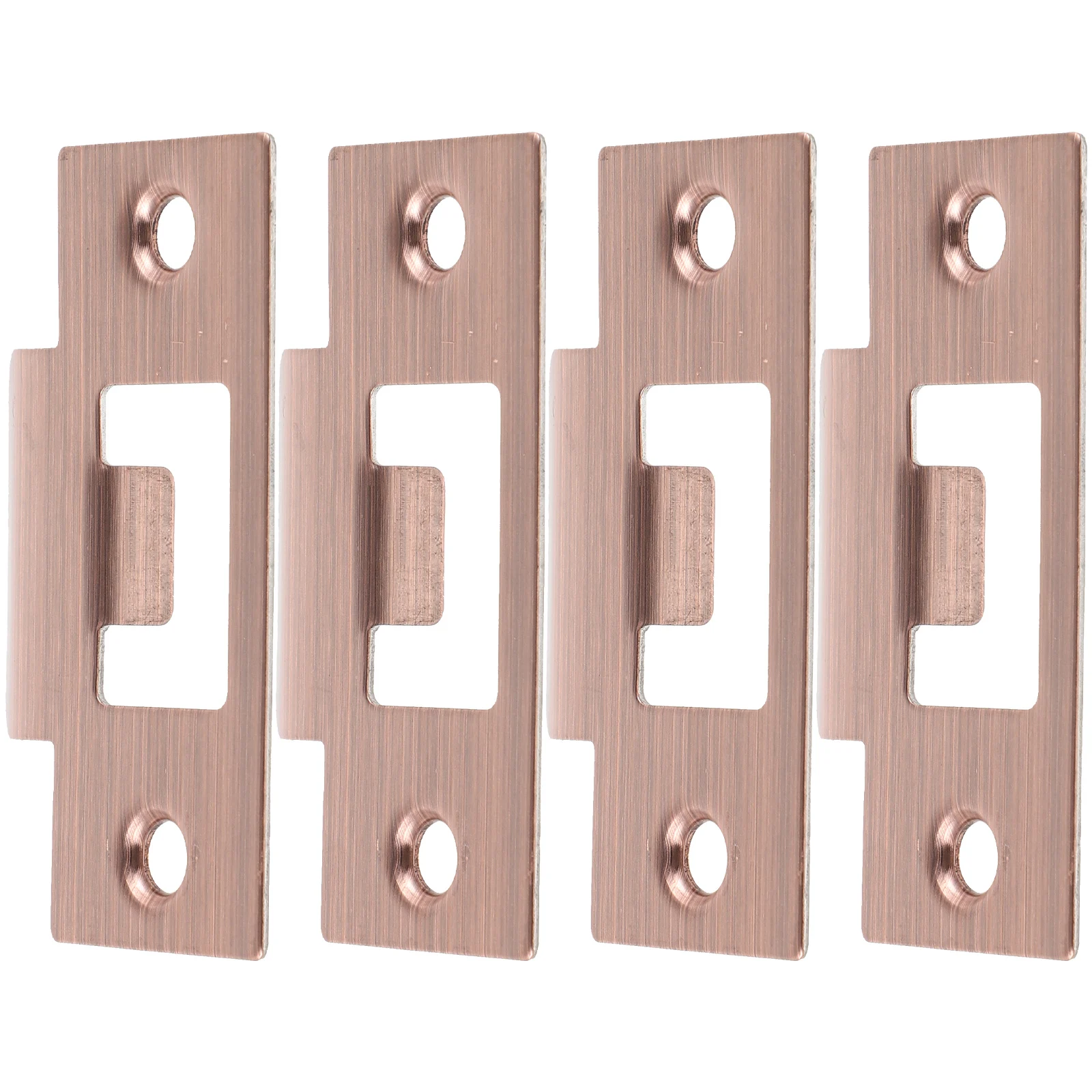 

4pcs Deadbolt Reinforcement Stainless Steel Guide Plates For Wooden Durable Lock Guide Door Cover Plate Strike Plate For Garage
