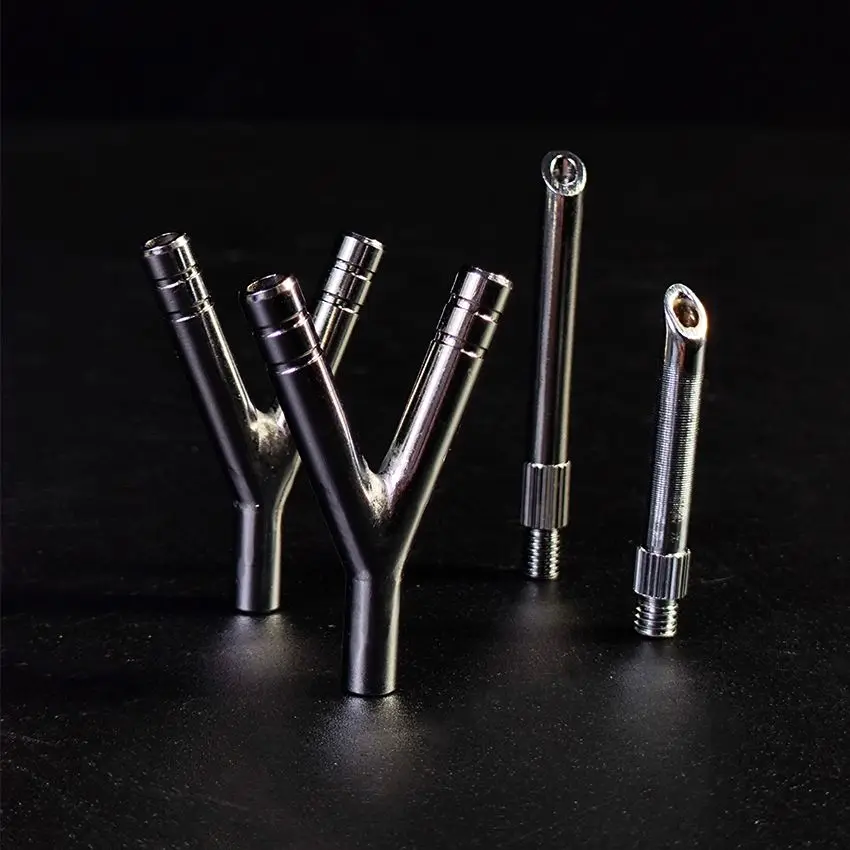 Stainless Steel Y-Type Tracheal Cannula for Laboratory Rabbits  New Model Research Grade