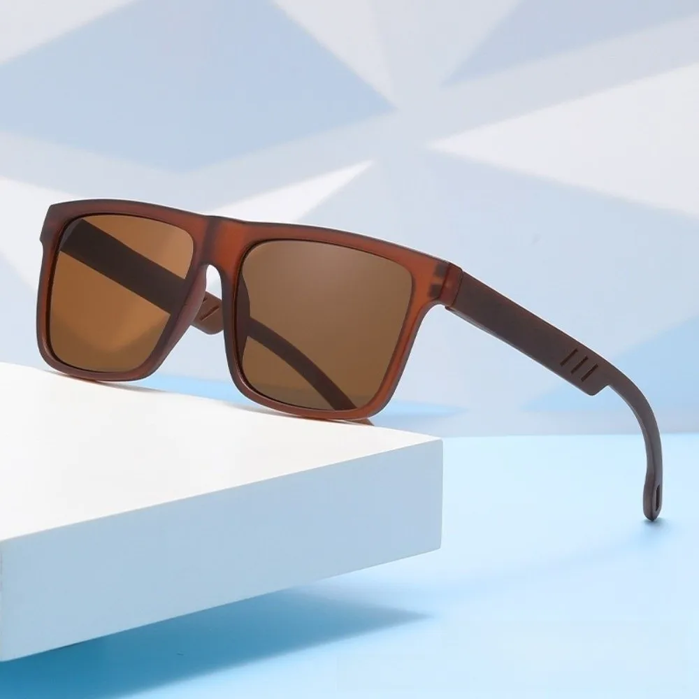

Bamboo Wood Handle Square Frame Sunglasses Vintage Style UV400 Protection Vintage Sunglasses Classic Shade Fishing Sunglasses