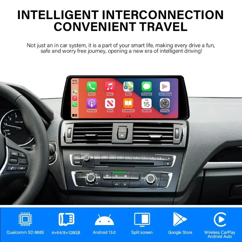 

E87 12.3 Inch Android Touch Screen Dvd Player GPS Navigation WIFI Carplay Android Auto Audio Stereo Car Dvd Player for Bmw