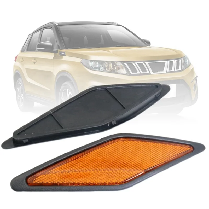 VO-Reflector de luz de barra lateral para coche, luz antiniebla trasera, Reflector de retorno para Mitsubishi Pajero Montero 2000-2003 MR495067 MR495068