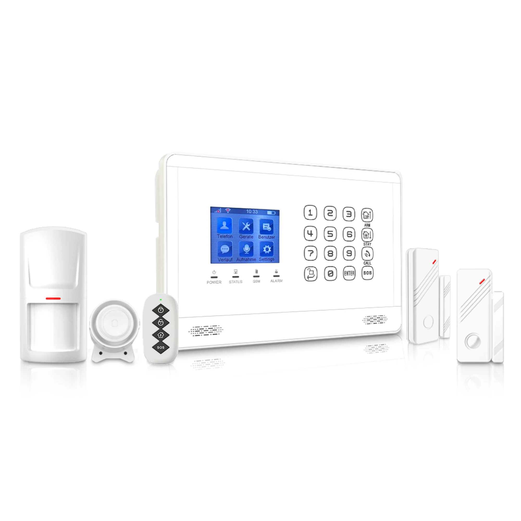 007WT2BX App Control Home Security Wireless Wifi&gsm/4g Burglar Alarm System Sistema di allarme Wifi Gsm