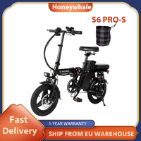 HONEYWHALE S6 Pro-S  Electric Bike 350W Brushless Motor 14-inch Tire Folding Ebike ,25km/h 48V 15Ah Battery 45-55km Range