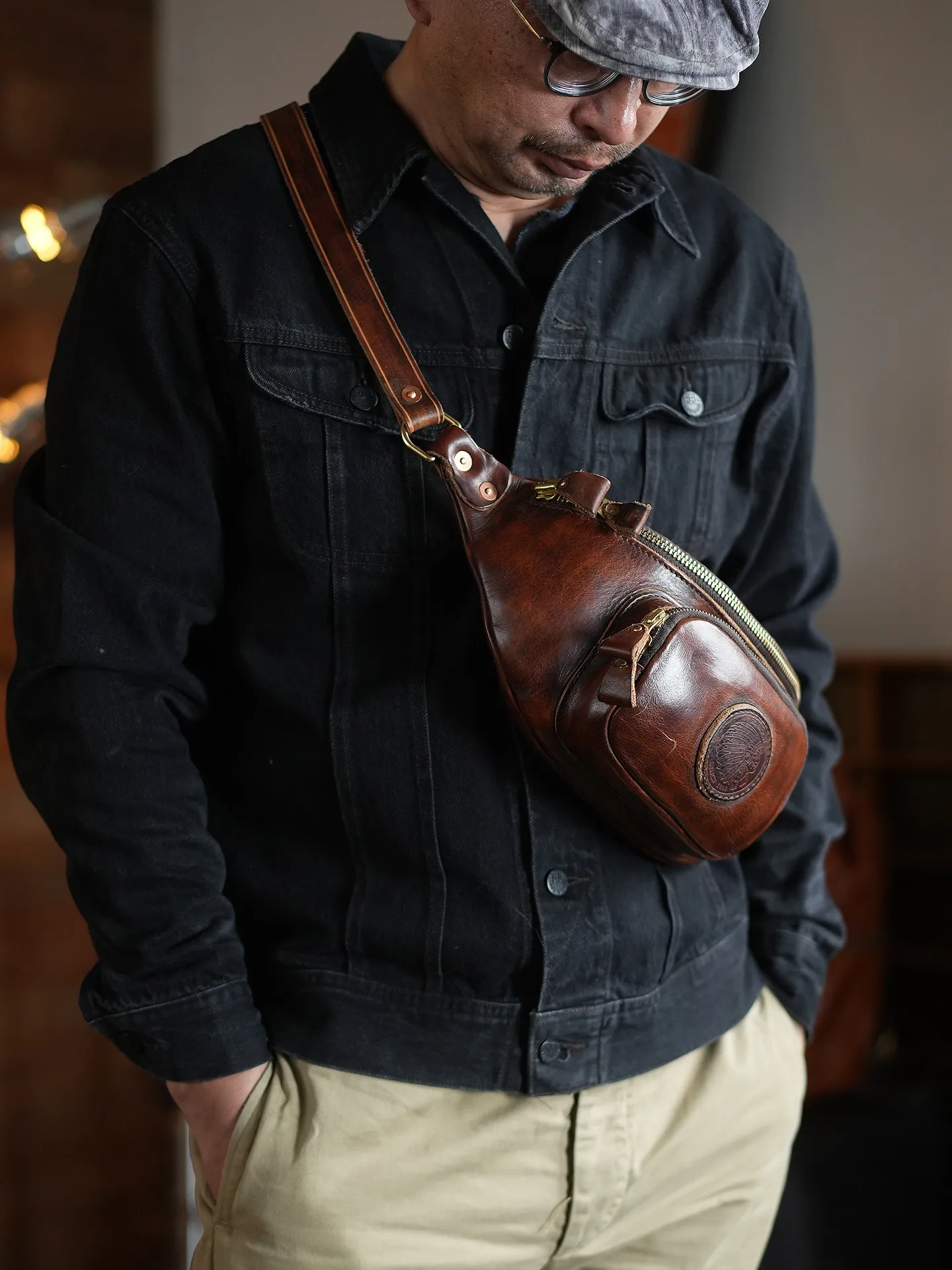 

Органайзеры дизайнерские мужские нагрудные сумки ручной работы из натуральной кожи повседневная модная винтажная роскошная вечерняя сумка через плечо из натуральной коровьей кожи