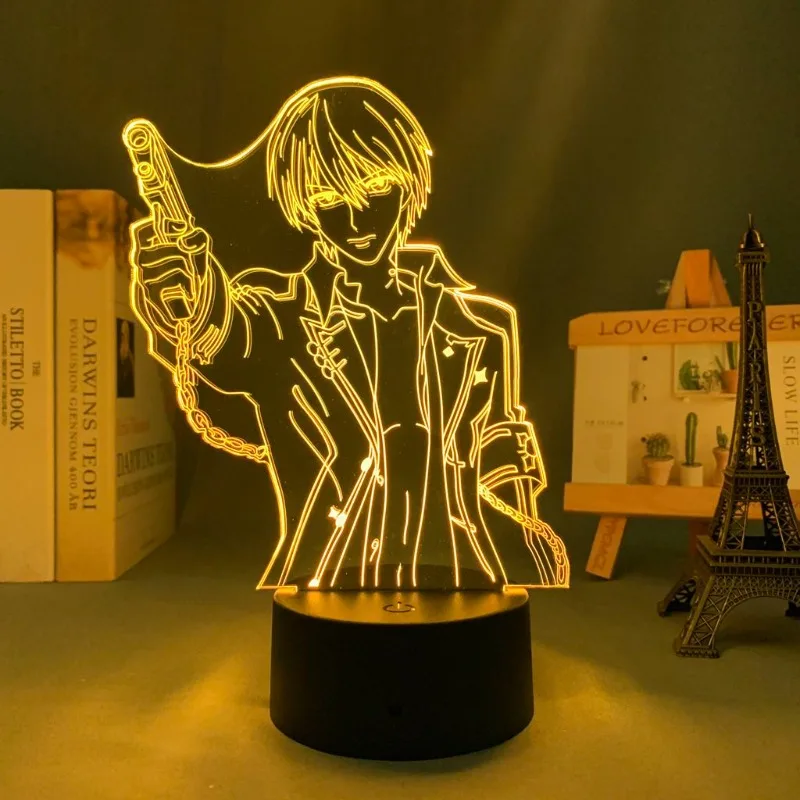 Neues Vampire Knight Zero Kiryu Nachtlicht mit hohem Farbwert, sekundärem Cartoon-Druck, für Studenten, Nachttisch, Schlafzimmer, Schreibtischdekoration. – Detail 2
