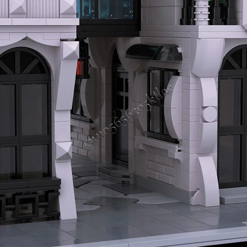 1807 Uds casa calle Skybridge ciudad Modular MOC personalizar bloques de construcción Modular ladrillo modelo educativo DIY juguetes para vacaciones regalos