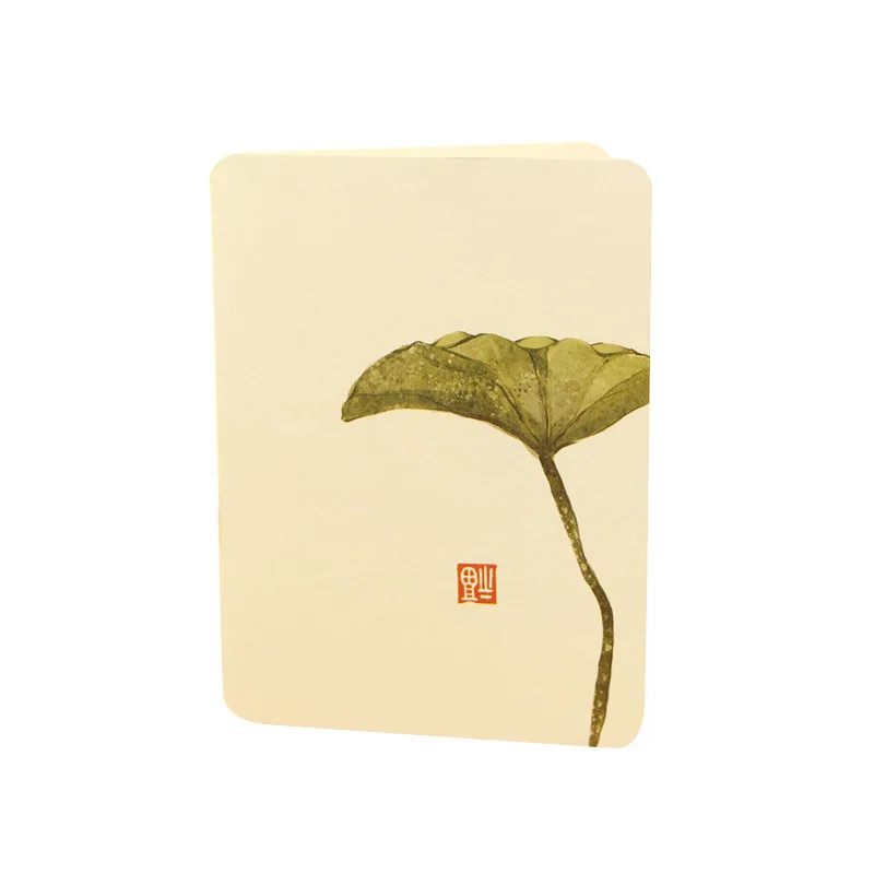 50pcs Chinese Style Creative Simple Classical Greeting Card Blessing Message Small Card Festival Valentines Day Retro Gift Card