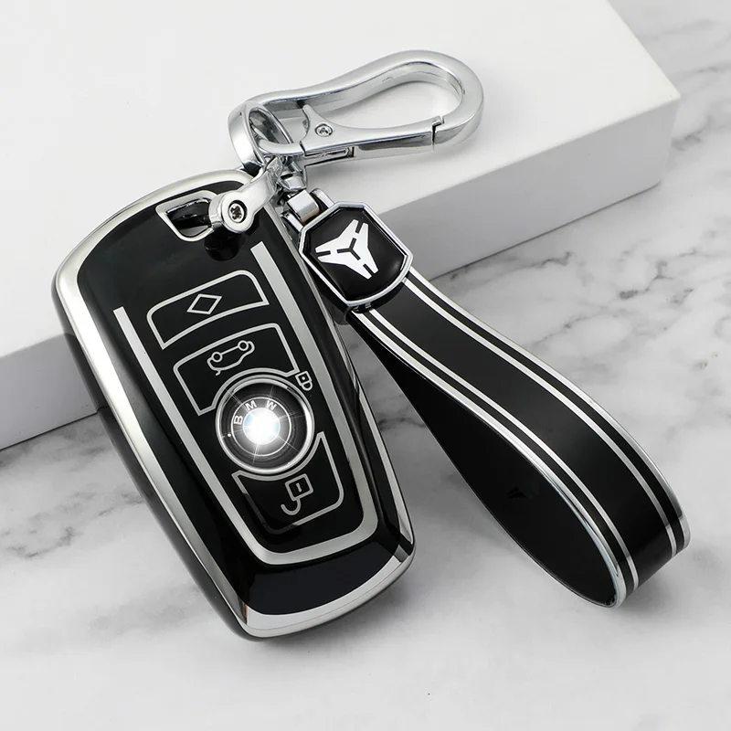 Funda de llave de coche estilo ABS, carcasa Fob para BMW X3, X5, X6, F30, F34, F10, F20, G20, G30, G01, G02, G05, F15, F16, serie 1, 3, 5, 7