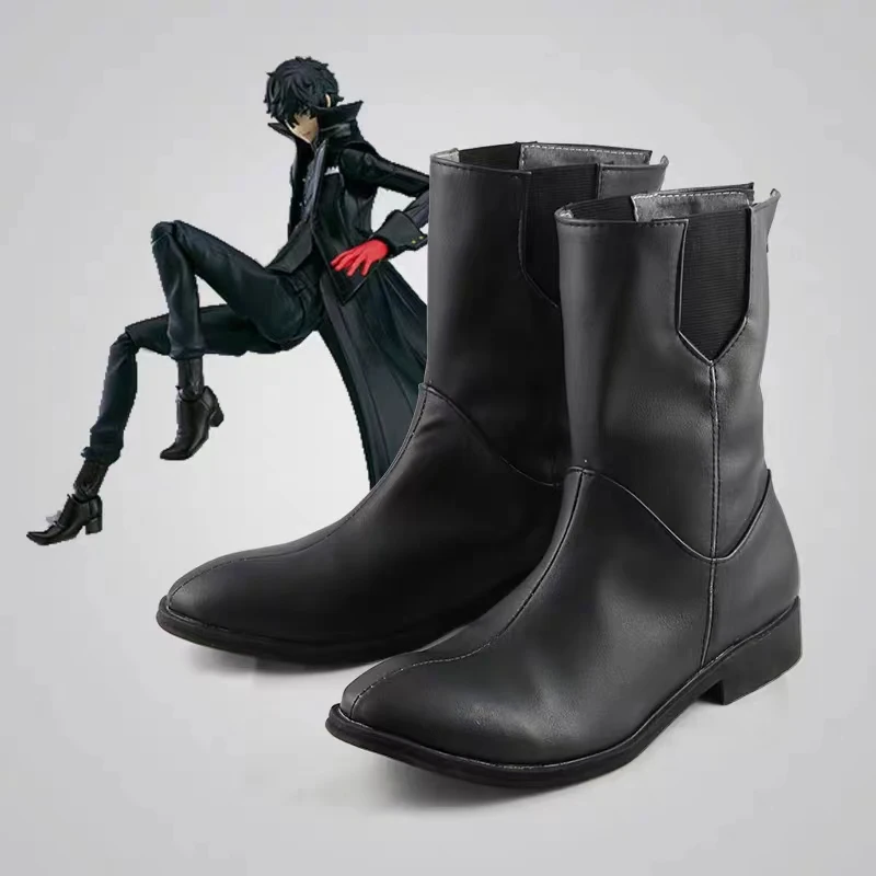 Anime The Shoes Are Suitable for Cosplay Persona 5 Amamiya Ren Cosplay Boots Shoes For Halloween