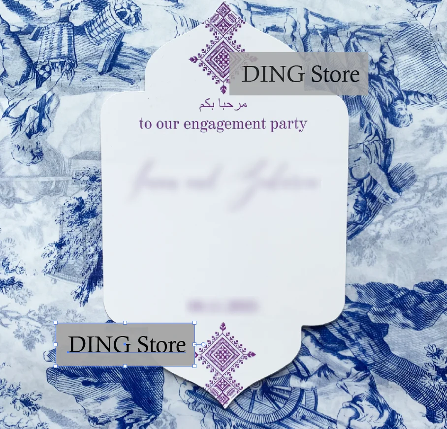 مخصص مارفا حناء يوم الجدول بطاقة هدية للضيوف مسلم دعوة زفاف الطرف الديكور شخصية اسم النص ترحيب DIY بها بنفسك