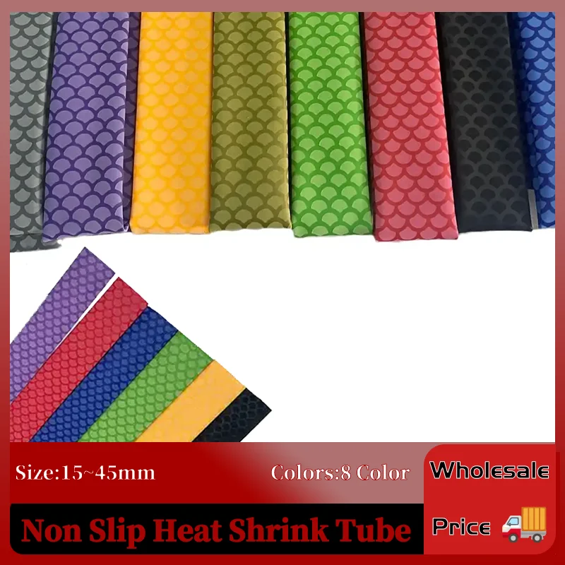

Tube for Fishing Rod Grip Handle Repair & Electrical Cable Insulation Wrap Multi Non-Slip Heat Shrink Tubing 1M 1/3/5P 15~45mm