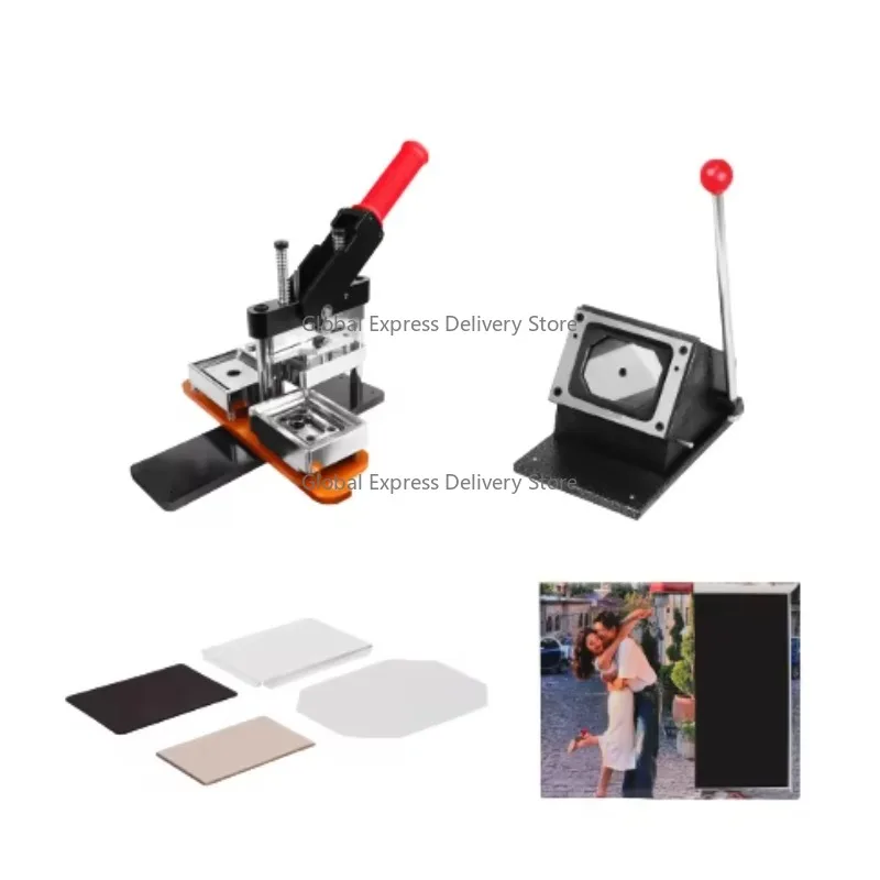 

Fridge Magnet Button Badge Making Machine, Manual DIY Button Maker, Metal Cutter for Photos Badges, High Quality