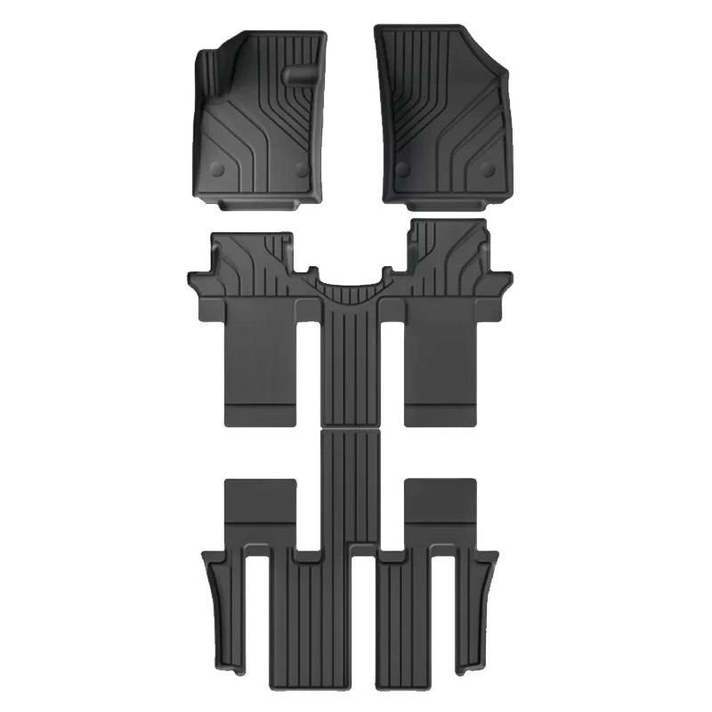 Floor Mats for  MIFA 9/G90 2024 With Armrest Box All Weather TPE 3.5mm Thick 4pcs Heavy Duty Anti-slip Full Set
