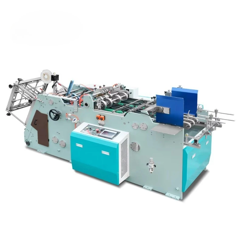 Hamburger boxes making machine Popcorn Fast Food Take Away Hamburger Paper Lunch Box Gluing Making Machine
