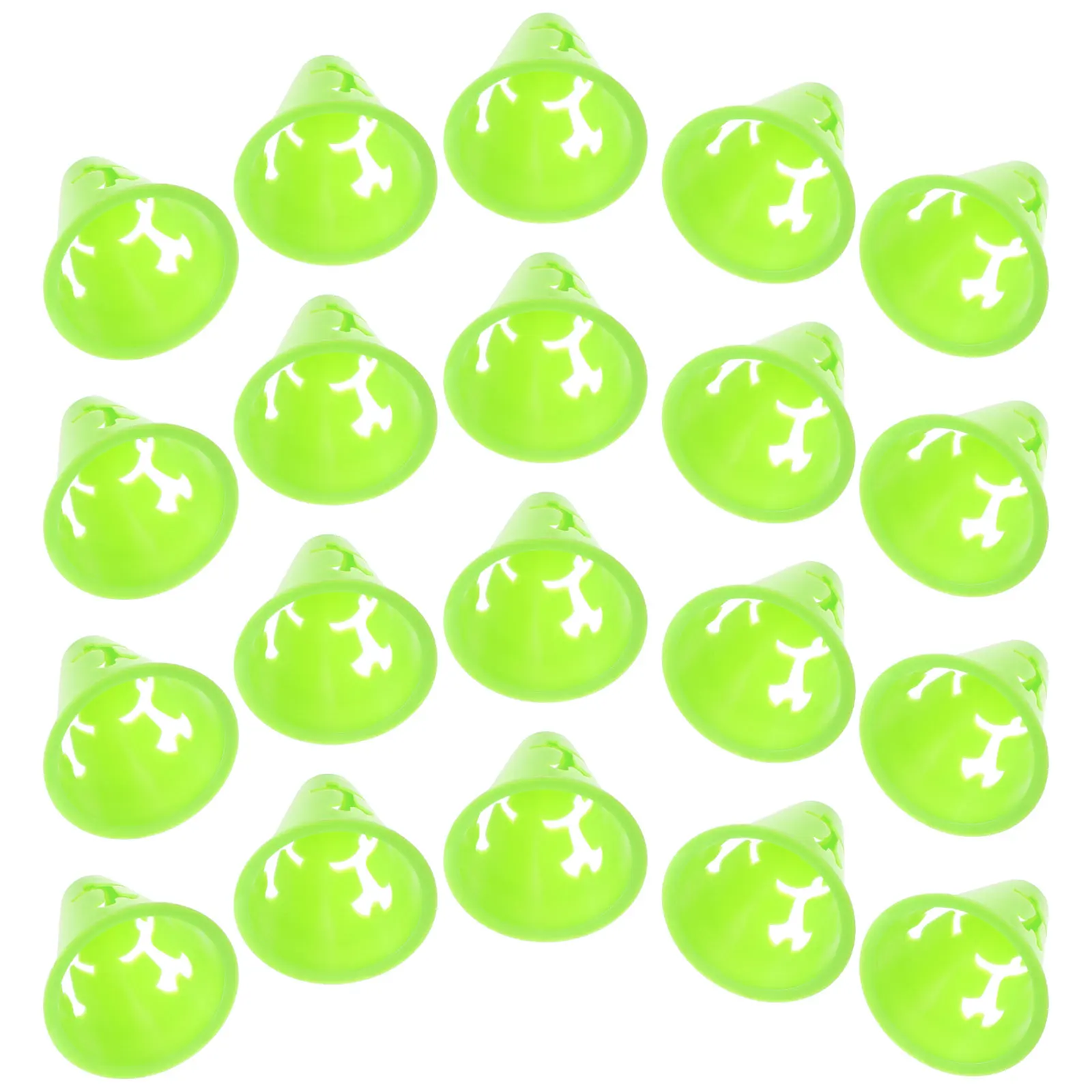 

20Pcs Colored Training Cones Compact Durable Lightweight Stable Flat Bottom for Soccer Agility Drills Football Practice