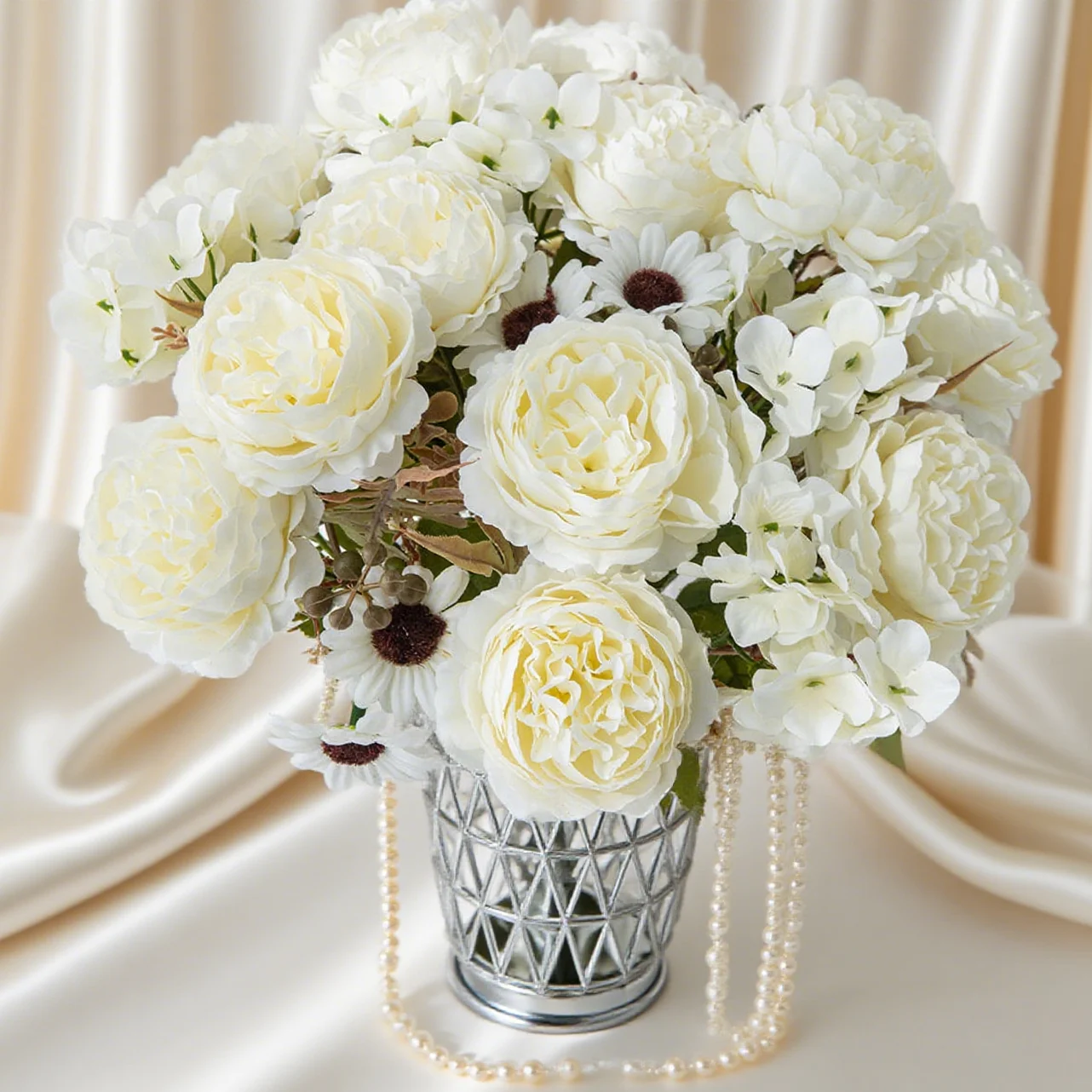 Künstliche Seiden-Persische Pfingstrosen für Außenbereich, Garten, Feiertage, Hochzeit, Brautstrauß, Heimdekoration, Esstisch, Vase, DIY-Geschenk