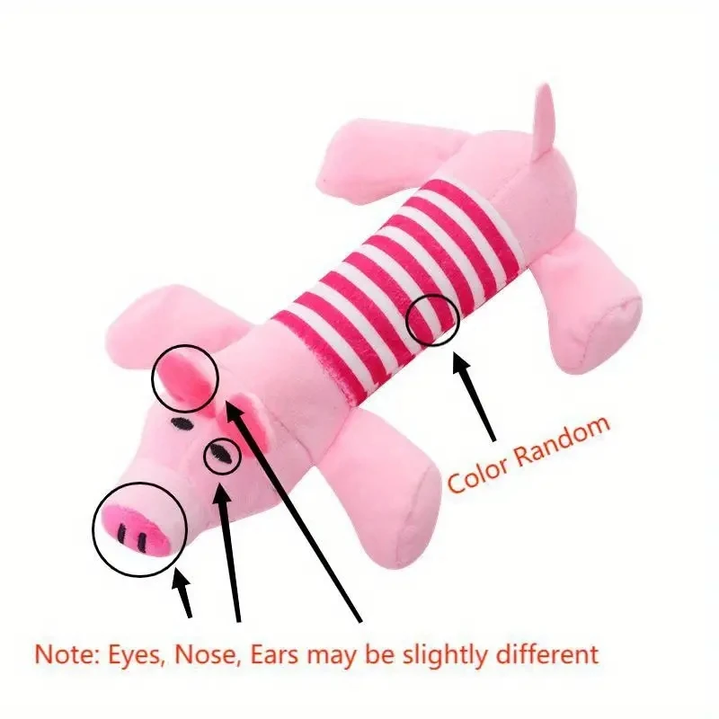 Pig Elephant Design Durable Interactive Dog Toy - Squeaky Chew Toy for Aggressive Chewers - Long-Lasting Pet Supplies - view 6