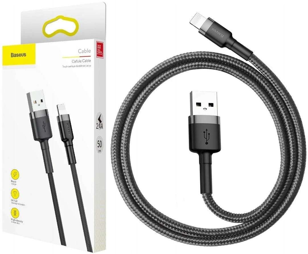 BASEUS FAST USB LIGHTNING CABLE FOR IPHONE 50CM