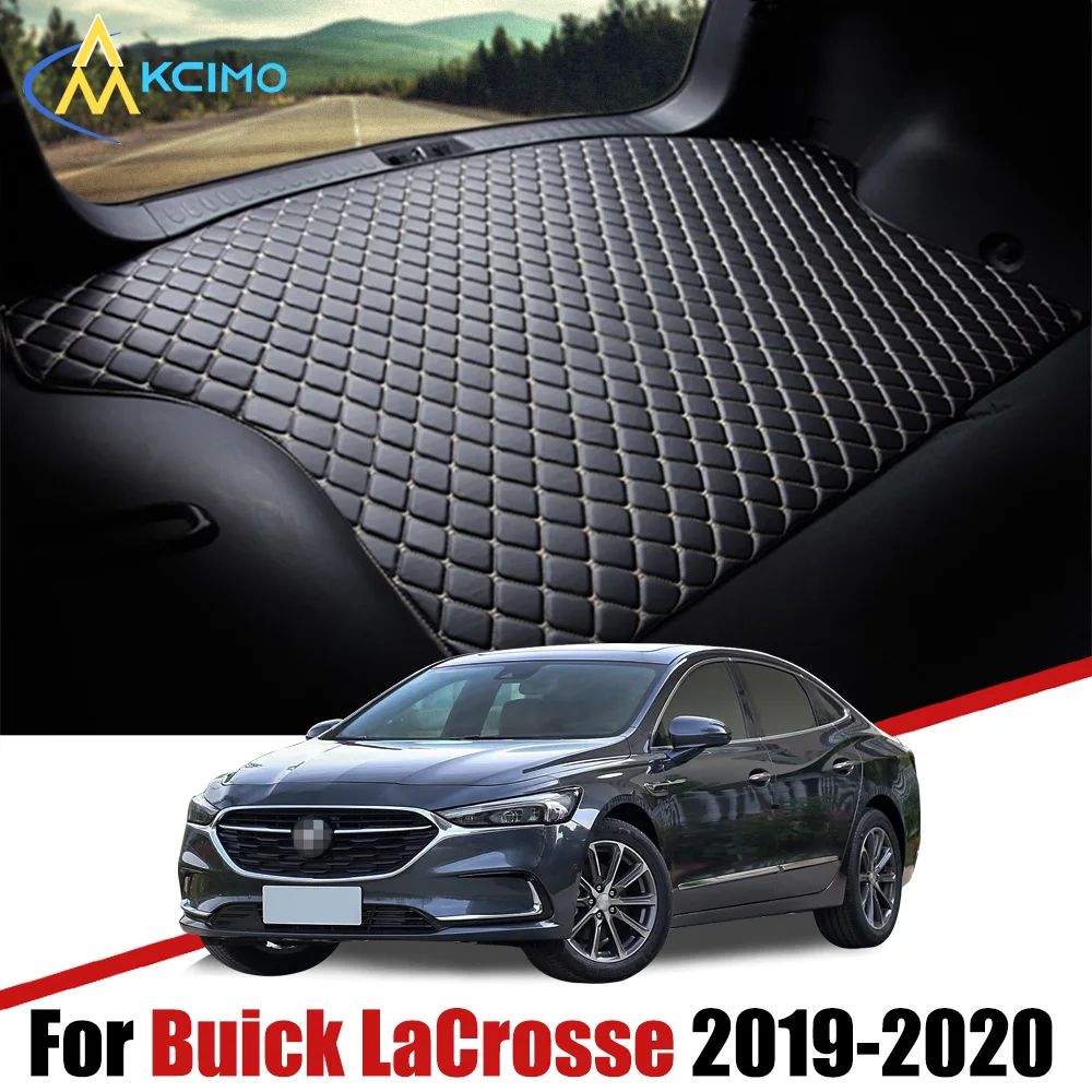 

For Buick LaCrosse 2019-2020 Artificial Leather Car Trunk Mat Rear Trunk Cargo Protective Mat Car Interior Accessories