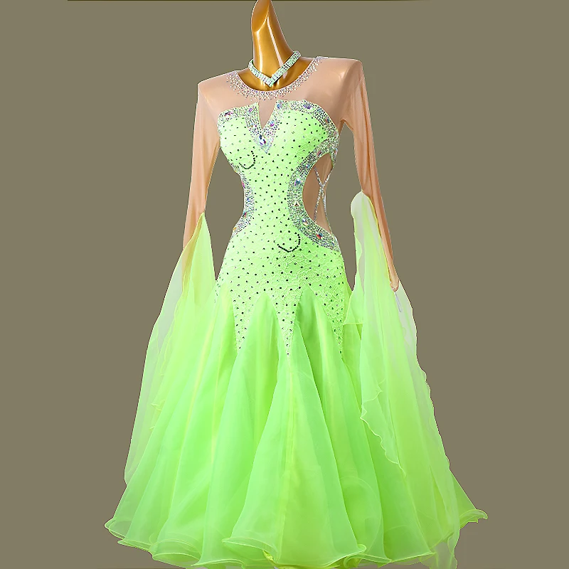 New Modern Dance Dress  Standard Ballroom Dance Dress Women Tango Dress Waltz Competition Performance Costumes Ballroom Dress