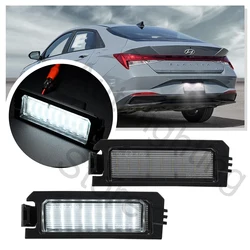 2Pcs LED License Number Plate Lights Lamp for Hyundai Elantra N 2022+ i30 Sonata Veloster N 2019-2022 Kia K5 2021+ Rio Niro