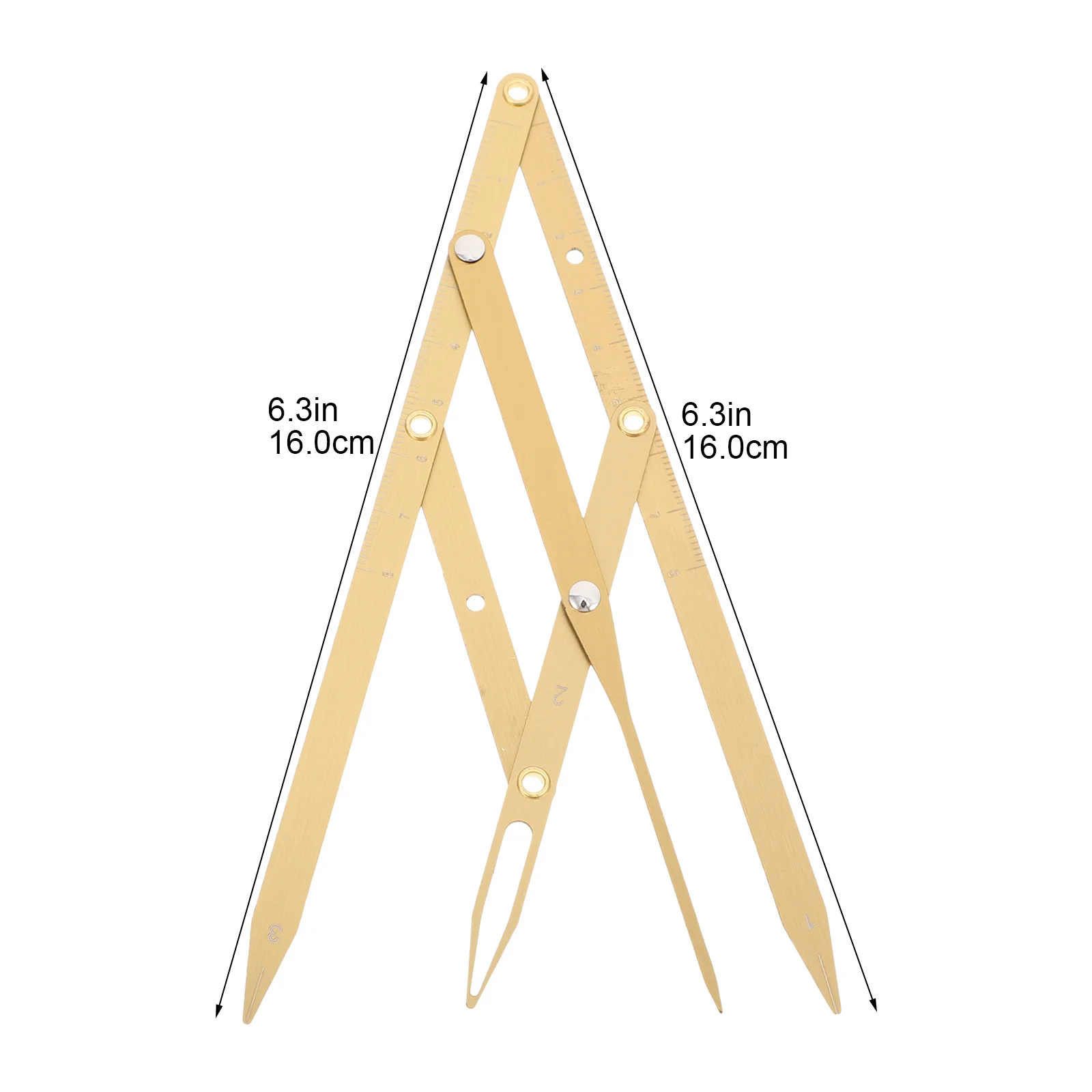 1 قطعة ثلاث نقاط الحاجب مسطرة قياس الجيل الثاني الفولاذ المقاوم للصدأ النسبة الذهبية أداة لرسم تحديد المواقع الحاجب