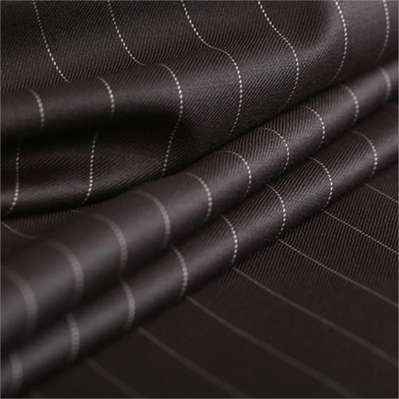 Striped suit fabric worsted wool trousers