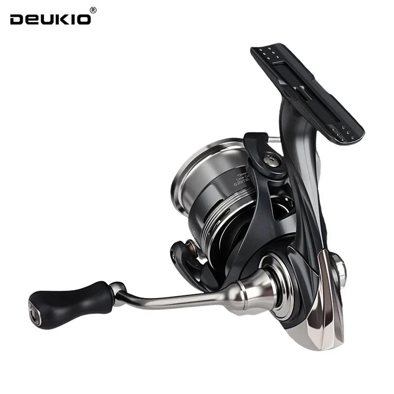 DEUKIO Sea Fishing Spinning Reel Ultralight 145g CNC Screw in Handle 5.2:1 Max Drag Power 13.23LB for Saltwater Freshwater