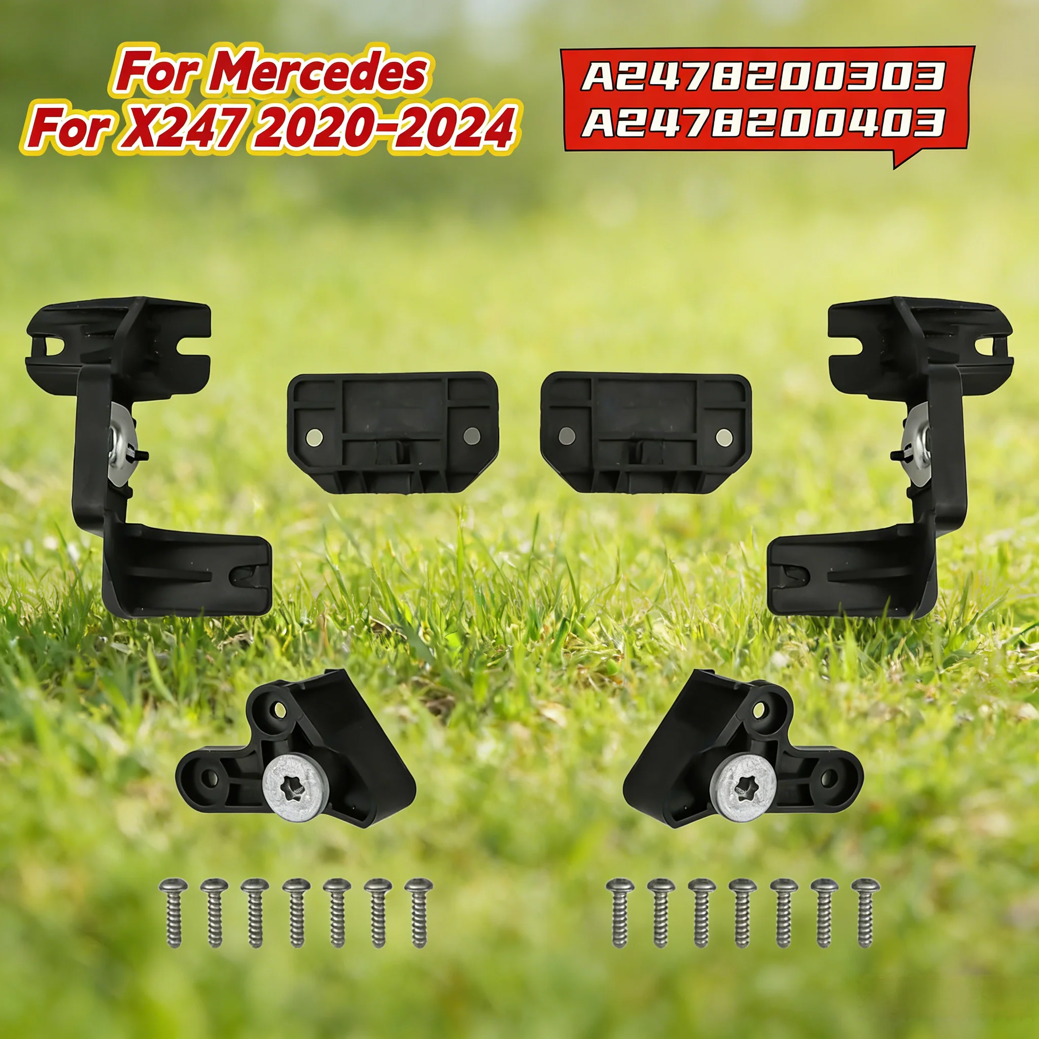 

Комплекты кронштейнов для ремонта фар для Mercedes GLB X247 2020-2024 A2478200303 A2478200403, внешние автозапчасти