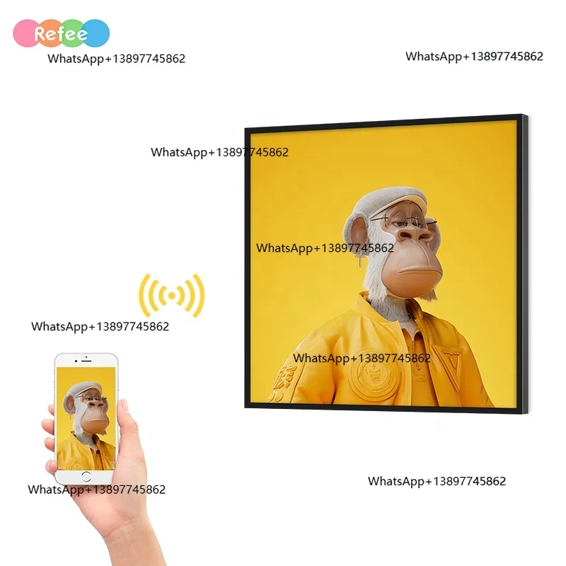 

Peiqi 17 22 33.2 40 43 55 Inch Indoor M W Mounted Android 4k Smart Photo Nft Frame Touch Square Lcd DigitalScreen Displ