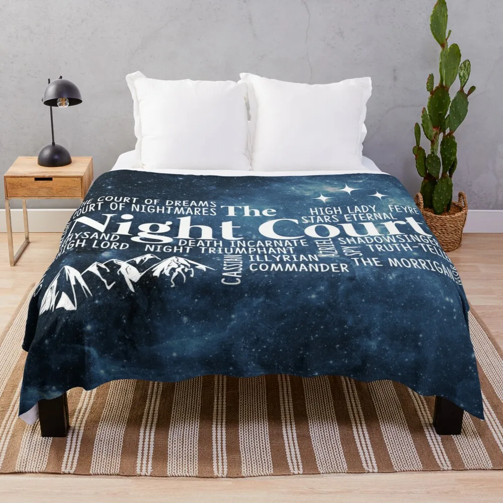 The Night Court Typography Throw Blanket Blankets For Baby Comforter Heavy Summer Flannels Blankets