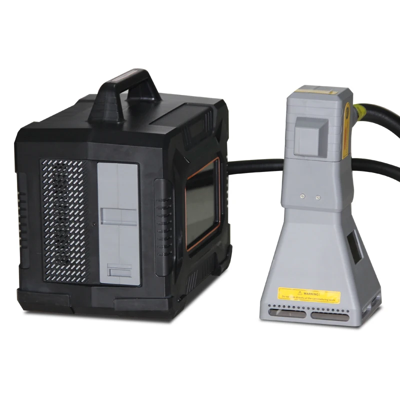 

Small Handheld Expire Date Logo Coding 20w 30w Portable Fiber Laser Marking Machine For Metal Plastic Glass Cable Wire Tube