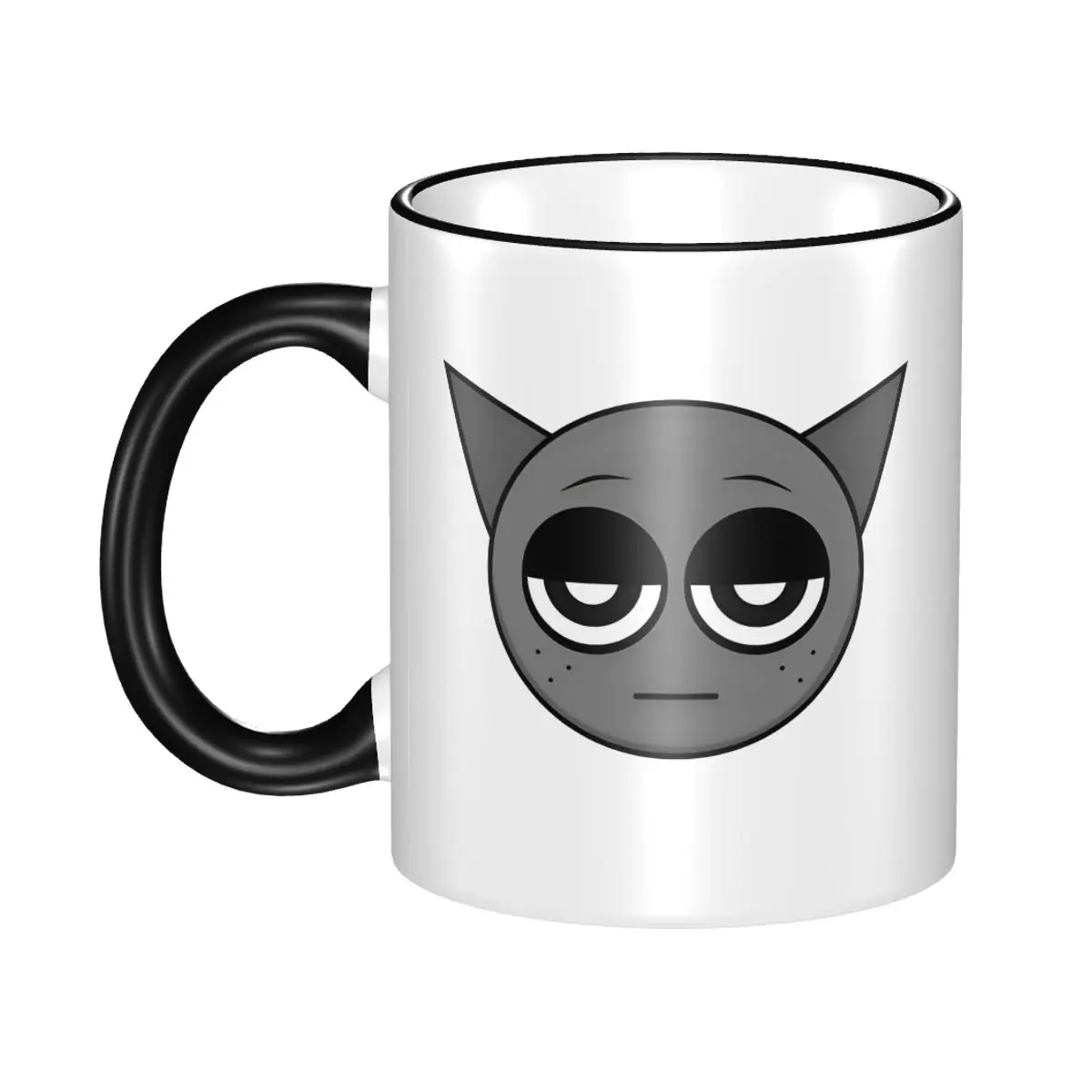 

New Sprunki Gray Head Merch Mug Fun Beats Game Coffee Cup