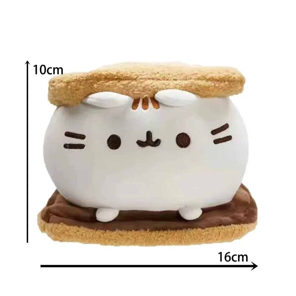 Brinquedo de Pelúcia de Gato Simulado Fofo e Quente, Boneco de Gato Anime Macio para Decoração de Casa, Decoração de Mesa e Quarto, Acessórios de Brinquedos Infantis, Presente