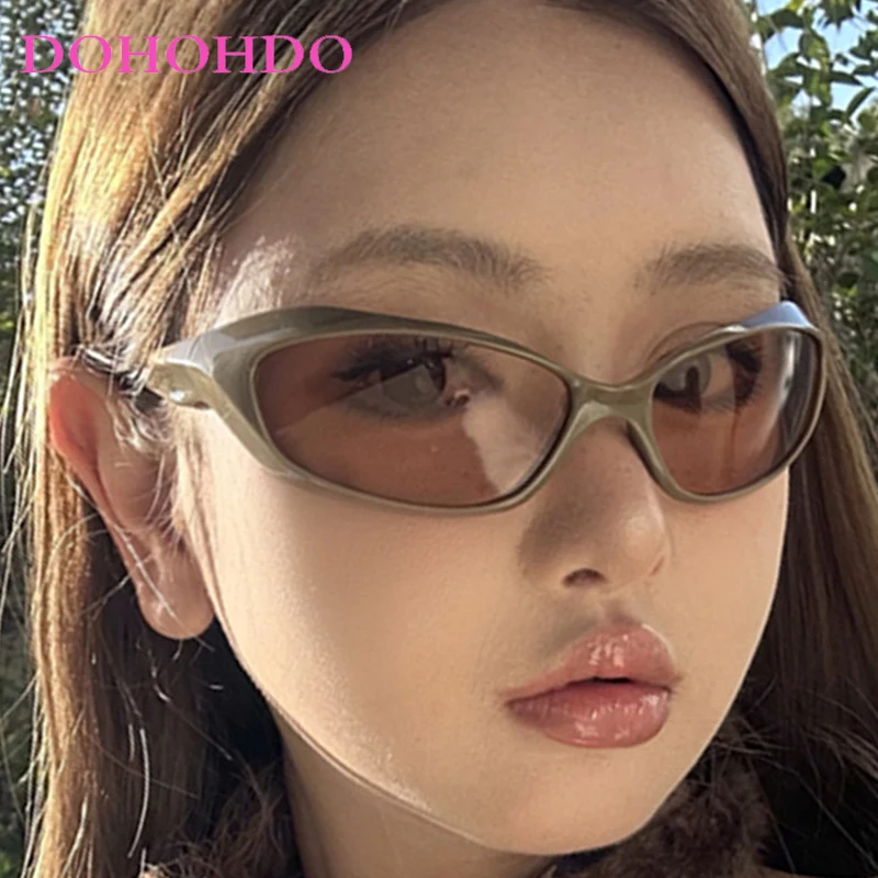 Y2K Fashion Popular Cyberpunk Women Men Sunglasses Brand Designer Eyewear Outdoor Sports Cycling Windproof Goggles UV400 Очки