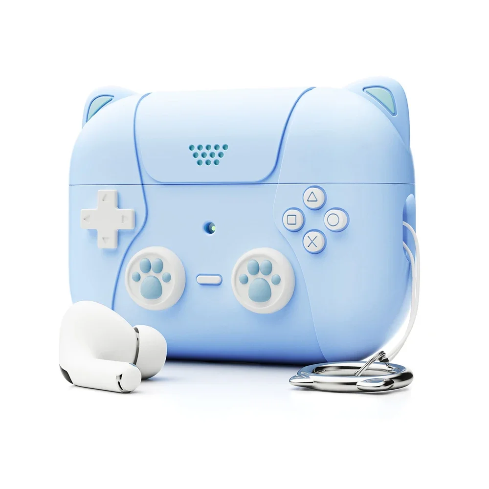 Милый 3D силиконовый чехол для AirPods Pro 2-го поколения с брелоком, силиконовый защитный чехол для Airpods Pro 2