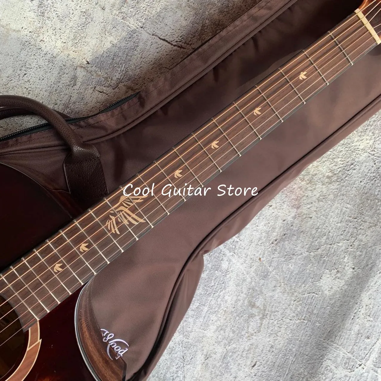 Cutaway Model of Solid Mahogany Back and Sides,All Solid Wood Acoustic Guitar,GA Body,Caramel Color,40 Inches,Free Shipping