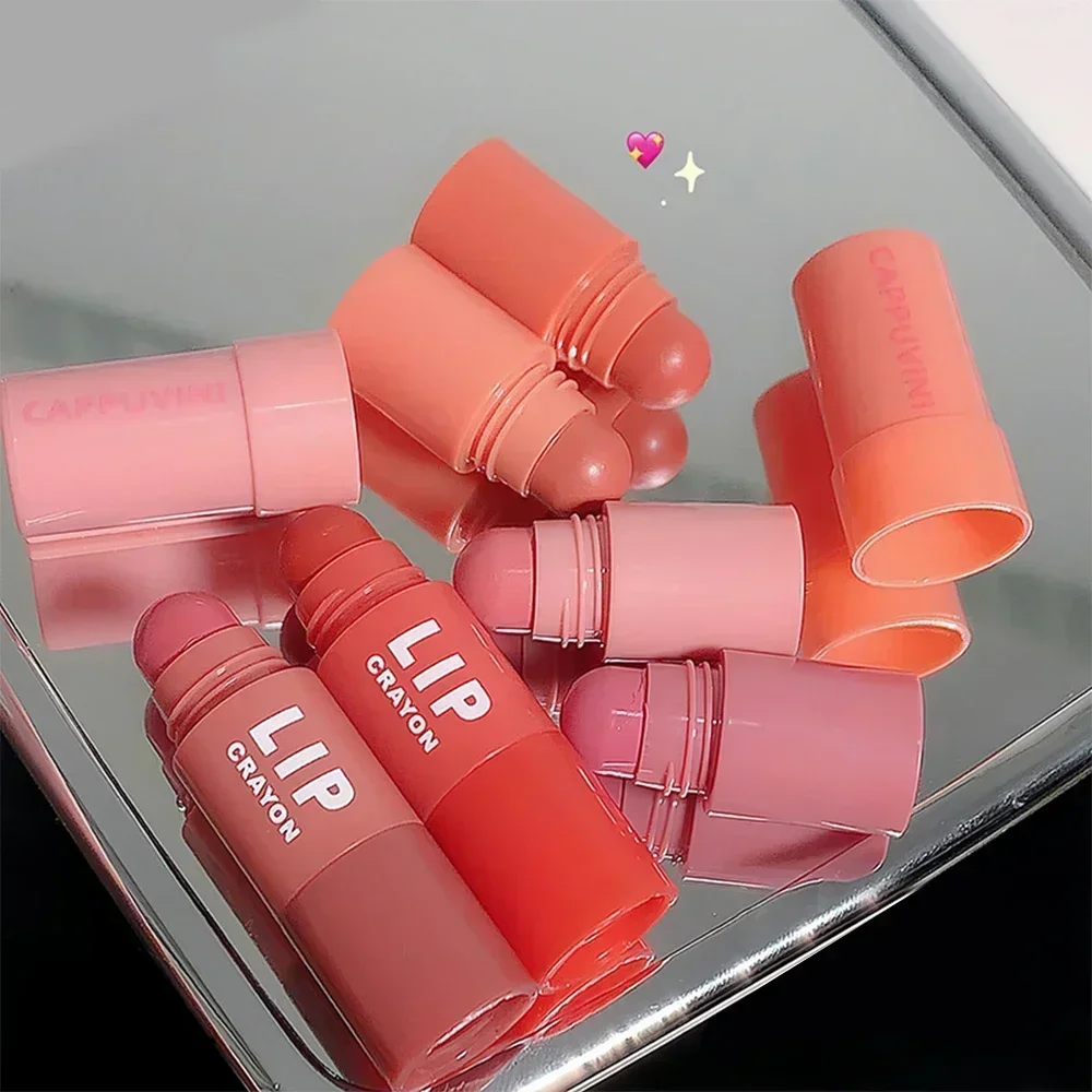 4 In 1 Velvet Rose Purple Matte Lipstick Kit Long Lasting Sexy Red Lip Tint Not Fading Crayons Lip Liner Makeup Lip Cosmetic Set