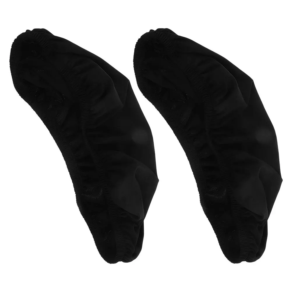 

2Pcs Black Toilet Tank Lid Cover Stretchable Spandex Washable Soft Bathroom Tank Protector Replacement Black Toilet Top Cover