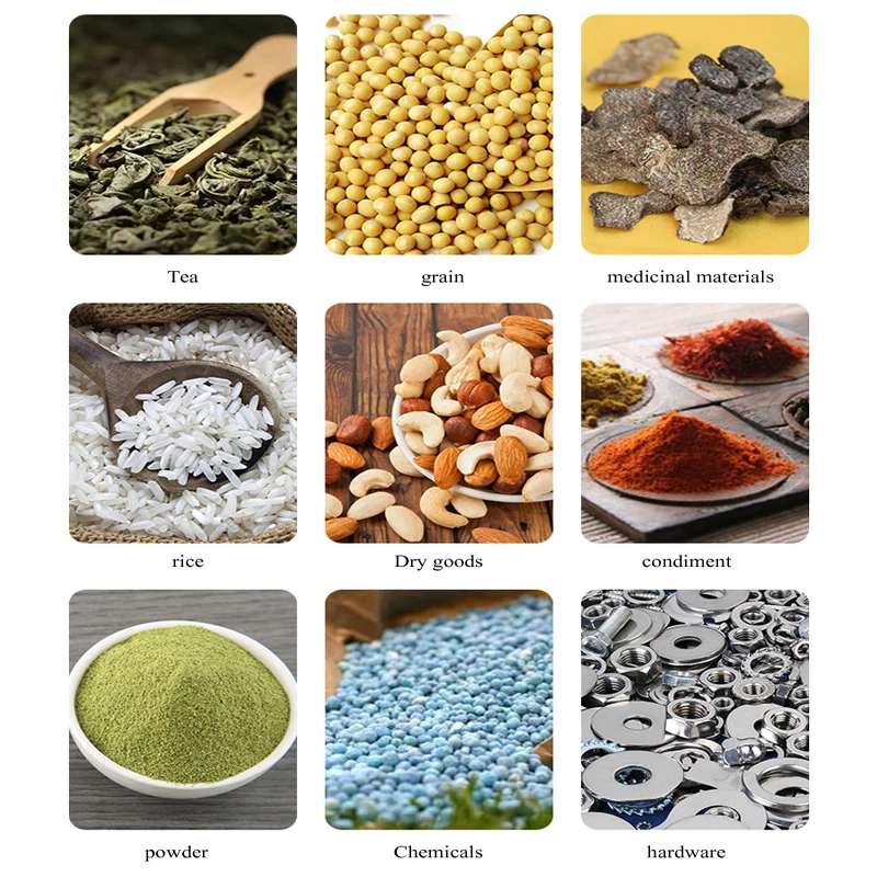 آلة تعبئة وزن الطعام الأوتوماتيكية حبيبات الحبوب الجسيمات كيس شاي صغير آلة أرفف مسحوق توابل السكر