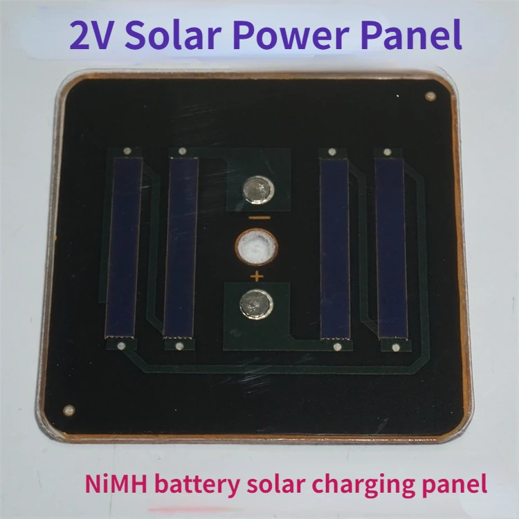 Solar Power Panel 2V About 60ma 51mm*51mm DIY Lawn Lamp 1.2V Ni-MH Battery Charging Board