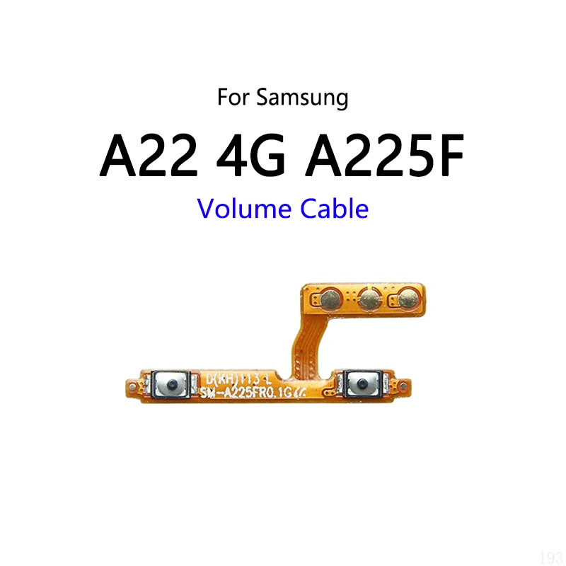 Power Button Switch Volume Mute Button On / Off Flex Cable For Samsung A02 A02S A12 A125F A22 4G 5G A225F A32 A325F A42 A52 A72